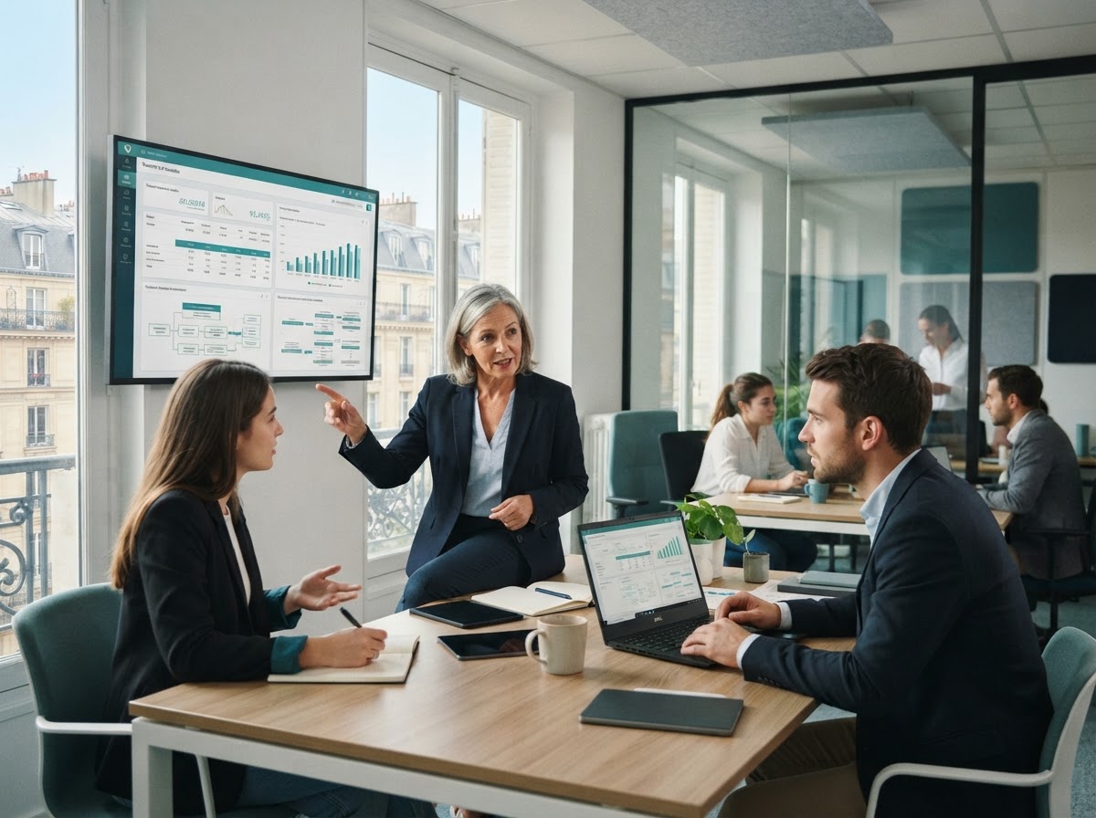 Vaste Trocélance - équipe technique analysant des modèles de données financières